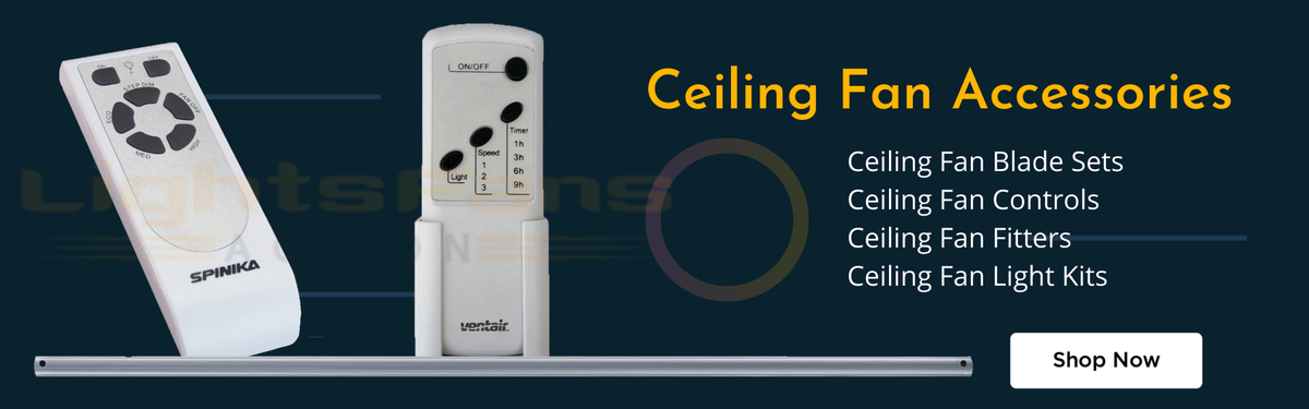 Fan Accessory Shop #1 Ceiling Fan Accessories - Lights, Remotes, Blades