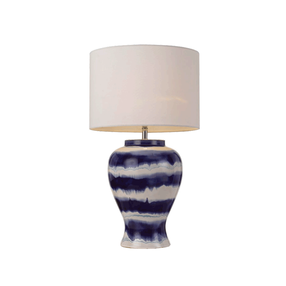 ASTA Table Lamp White&Blue/White