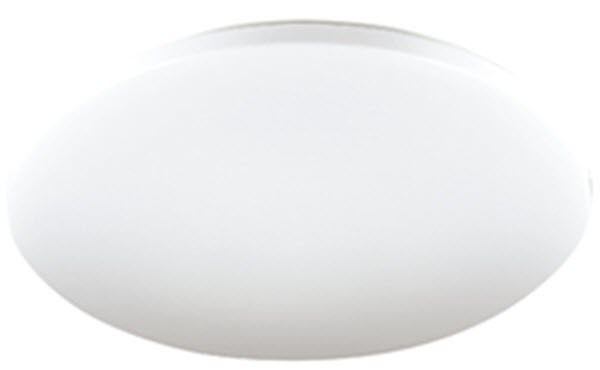 Eva 18W LED Oyster Light 28cm Warm White - Lights Fans Action