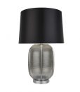 Lani Rippled Smoke Glass Table Lamp - Lights Fans Action