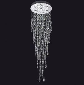 Raindrop 1800mm Long Oval Crystal Fixture - Lights Fans Action