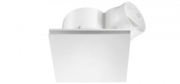 AIRBUS 300 - Maximum Airflow Premium Quality Side Ducted Exhaust Fan - Extra Low Profile - Square - White - Lights Fans Action