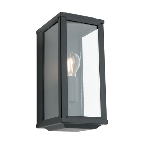 Anglesea single exterior wall light - BLACK
