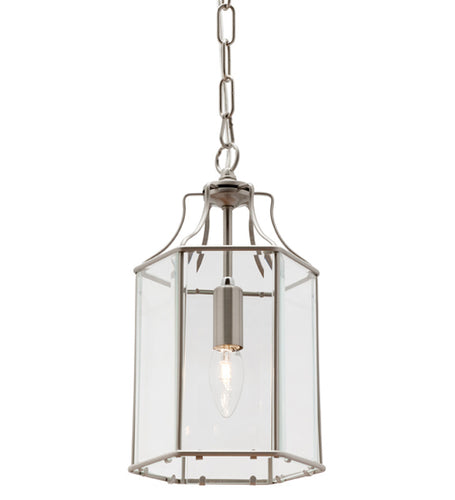 Arcadia single light pendant SATIN CHROME