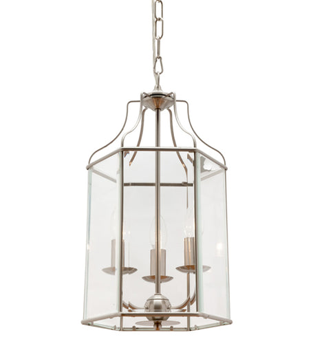 Arcadia 3 light pendant SATIN CHROME