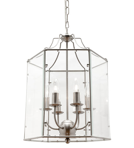 Arcadia 6 light pendant SATIN CHROME