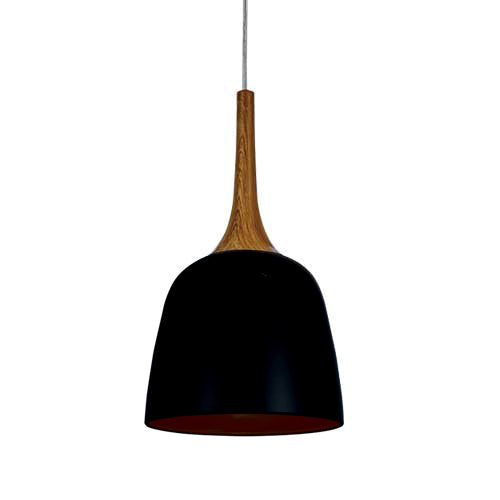 Polk 20cm Pendant Black Oak - Lights Fans Action