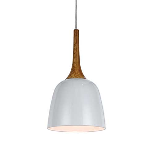 Polk 20cm Pendant White Oak - Lights Fans Action