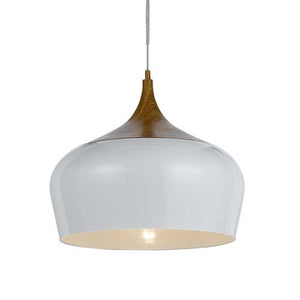 Polk 30cm Pendant White Oak - Lights Fans Action