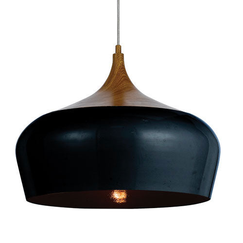 Polk 46cm Pendant Black Oak - Lights Fans Action