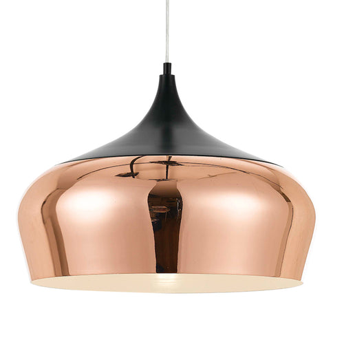 Polk 46cm Pendant Black Copper - Lights Fans Action