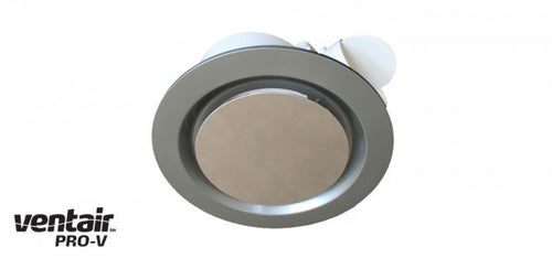 AIRBUS 200 Premium High Extraction Round Silver Exhaust Fan - Lights Fans Action