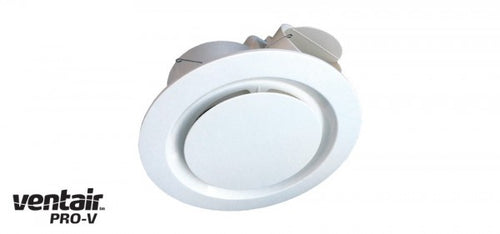 AIRBUS 200 Premium High Extraction Round White Exhaust Fan - Lights Fans Action