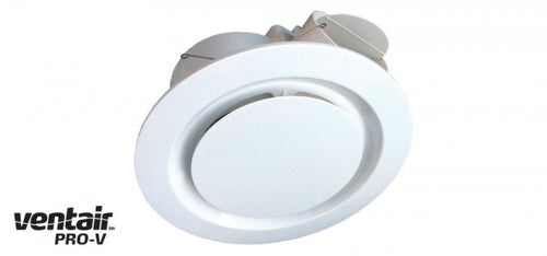 AIRBUS 250 Premium High Extraction Round White Exhaust Fan - Lights Fans Action