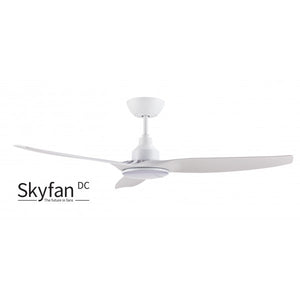 Skyfan DC 52"/1300mm 3 Blade DC Remote Control Ceiling Fan With Dimmable LED Light White