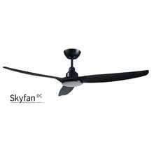 Load image into Gallery viewer, Skyfan DC 60&quot;/1500mm 3 Blade DC Remote Control Ceiling Fan With Dimmable LED Light Black