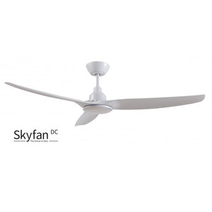 Skyfan DC 60"/1500mm 3 Blade DC Remote Control Ceiling Fan With Dimmable LED Light White