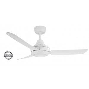 STANZA - 48"/1220mm 3 Blade Ceiling Fan with 20W LED Light - White - Indoor/Covered Outdoor